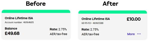 Dashboard before and after images