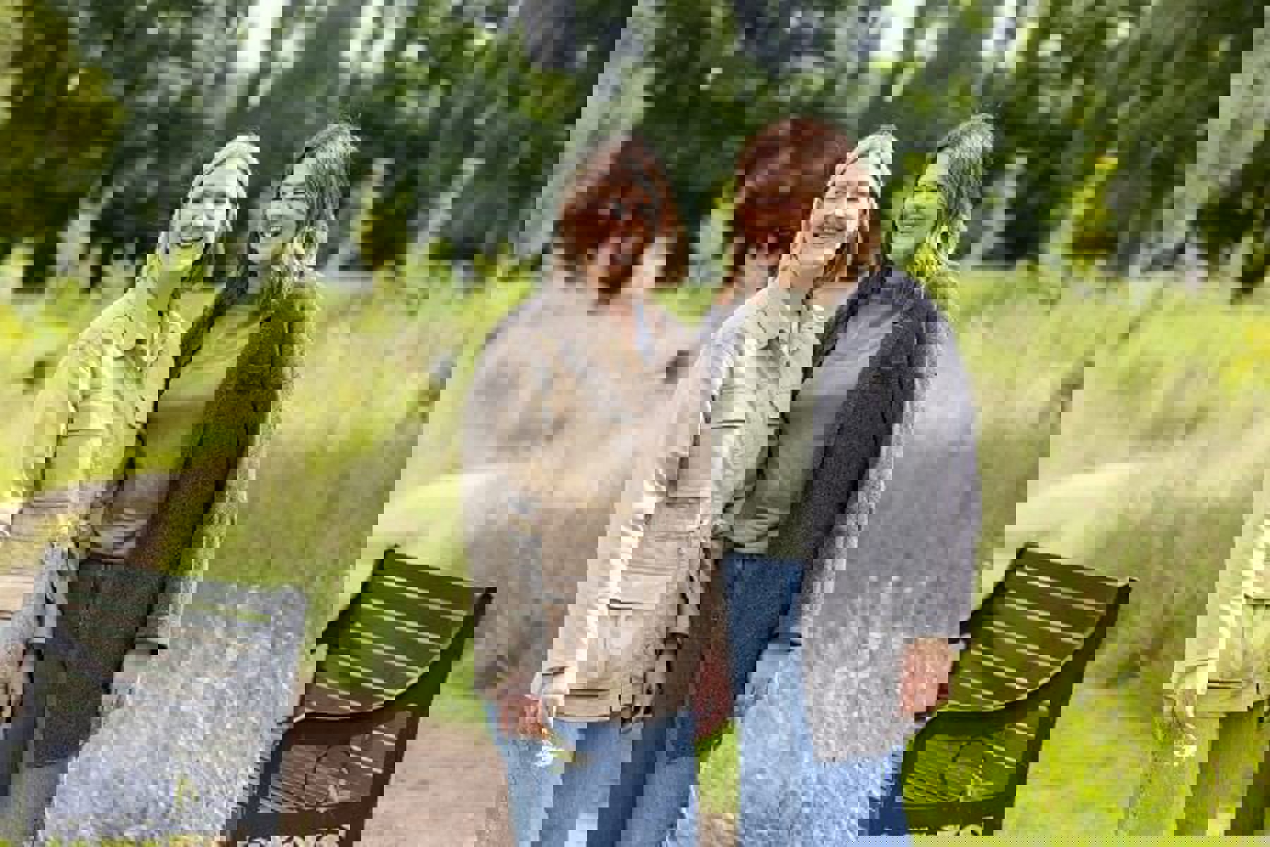 Couple Smiling Holding Daisy