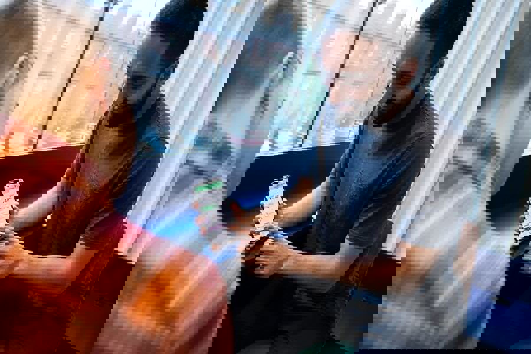 Colleague Pointing To Nottingham App