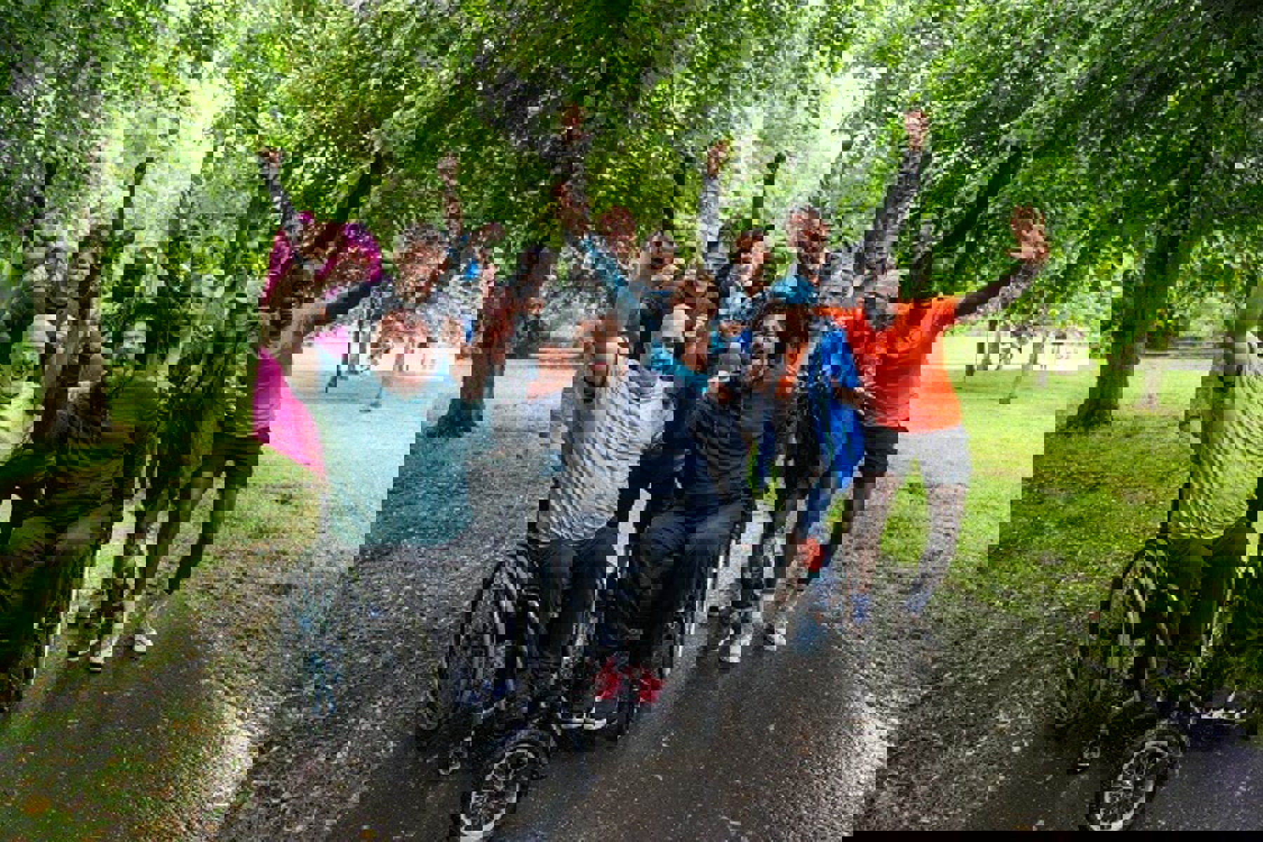 Group Of Runners Wheelchair